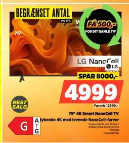 Power 75" 4K Smart NanoCell TV 75NANO82T6B tilbud