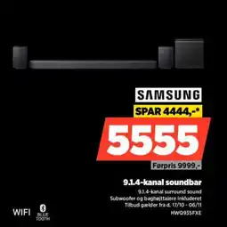 Power SAMSUNG 9.1.4-kanal surround sound HWQ935FXE tilbud