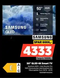 Power SAMSUNG 50" QLED 4K Smart TV TQ50Q8FAAUXXC tilbud