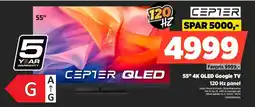 Power CEPTER 55" 4K QLED Google TV CR55XM8005A tilbud