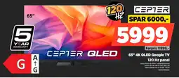 Power CEPTER 65" 4K QLED Google TV CR65XM8005A tilbud