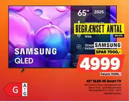 Power SAMSUNG 65" QLED 4K Smart TV TQ65Q6FAAUXXC tilbud