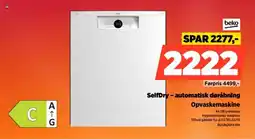 Power Beko SelfDry-automatisk døråbning Opvaskemaskine BDUN26P44W tilbud