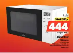 Power Kulz Digital timer Mikroovn KMW4020W tilbud