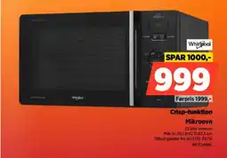 Power Whirlpool Crisp-funktion Mikroovn MCP346BL tilbud