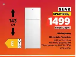 Power SENZ LED-belysning kole-/fryseskab SECR143EW tilbud