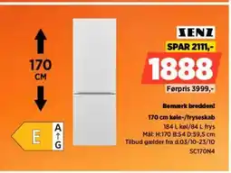 Power SENZ køle-/fryseskab SC170N4 tilbud