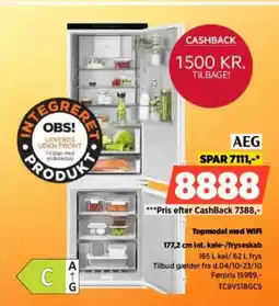 Power AEG int. køle-/fryseskab tilbud