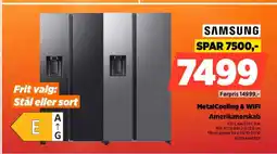 Power SAMSUNG MetalCooling & WiFi Amerikanerskab RS70F64KEFEF tilbud