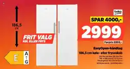Power Beko EasyOpen-håndtag køle- eller fryseskab BIPMLNE444W/B1PMFNE314W tilbud