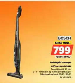 Power BOSCH Ledningsfri støvsuger BCHF2MX16 tilbud