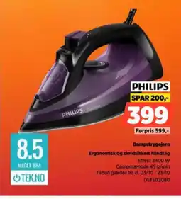 Power PHILIPS Dampstrygejern DST503080 tilbud