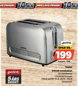 Power Point Toaster POT5010ST tilbud