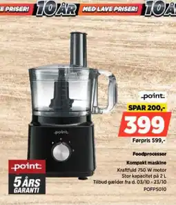 Power Point Foodprocessor POFP5010 tilbud