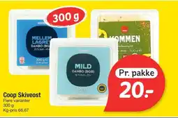Fakta Tyskland Coop Skiveost tilbud