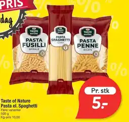 Fakta Tyskland Taste of Nature Pasta el. Spaghetti tilbud
