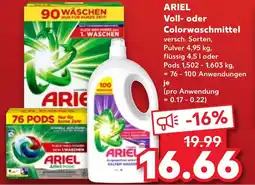 Kaufland DE ARIEL Voll- oder Colorwaschmittel tilbud
