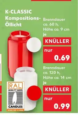 Kaufland DE K-CLASSIC Kompositions Öllicht tilbud
