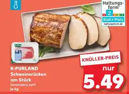 Kaufland DE K-PURLAND Schweinerücken am Stück tilbud