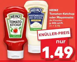 Kaufland DE HEINZ Tomaten-Ketchup oder Mayonnaise tilbud