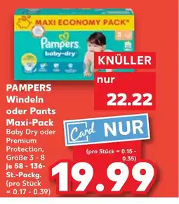 Kaufland DE PAMPERS Windeln oder Pants Maxi-Pack tilbud