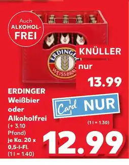 Kaufland DE ERDINGER Weißbier oder Alkoholfrei tilbud