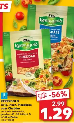 Kaufland DE KERRYGOLD Orig. irisch. Pizzakäse oder Cheddar tilbud