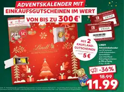 Kaufland DE LINDT Adventskalender tilbud