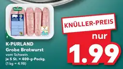Kaufland DE K-PURLAND Grobe Bratwurst tilbud