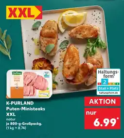 Kaufland DE K-PURLAND Puten-Ministeaks XXL tilbud