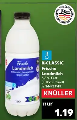 Kaufland DE K-CLASSIC Frische Landmilch tilbud