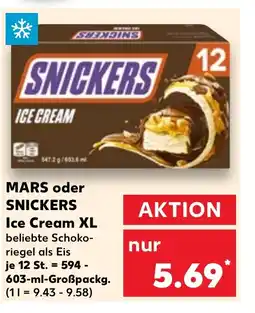 Kaufland DE MARS oder SNICKERS Ice Cream XL tilbud