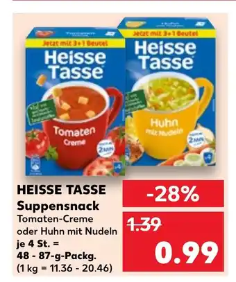 Kaufland DE HEISSE TASSE Suppensnack tilbud
