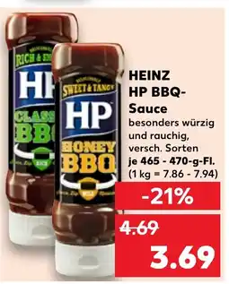 Kaufland DE HEINZ HP BBQ- Sauce tilbud