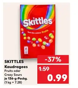 Kaufland DE SKITTLES Kaudragees tilbud