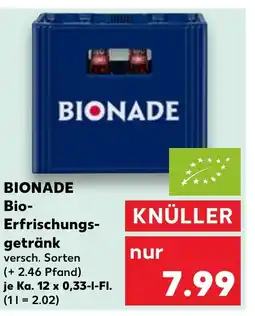 Kaufland DE BIONADE Bio- Erfrischungs- getränk tilbud