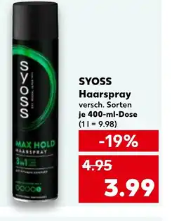 Kaufland DE SYOSS Haarspray tilbud