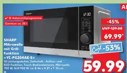 Kaufland DE SHARP Mikrowelle mit Grill- funktion YC-PG204AE-S tilbud