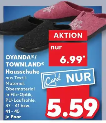 Kaufland DE OYANDAⓇ/ TOWNLAND® Hausschuhe tilbud