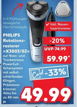 Kaufland DE PHILIPS Rotations- rasierer X3003/02 tilbud