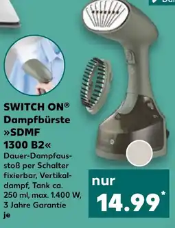 Kaufland DE SWITCH ONⓇ Dampfbürste SDMF 1300 B2 tilbud