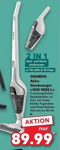 Kaufland DE GRUNDIG Akku- Staubsauger VCH 9830 L tilbud