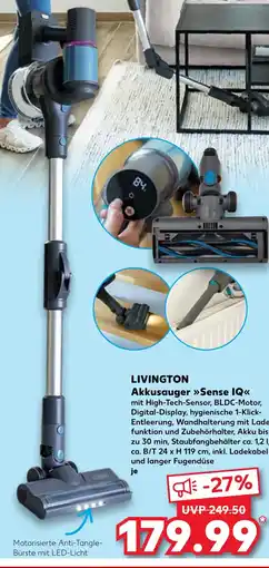 Kaufland DE LIVINGTON Akkusauger Sense IQ tilbud