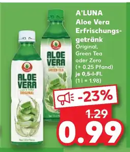 Kaufland DE A'LUNA Aloe Vera Erfrischungs- getränk tilbud