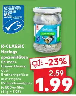 Kaufland DE K-CLASSIC Herings- spezialitäten tilbud