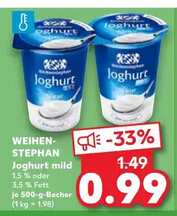 Kaufland DE WEIHEN- STEPHAN Joghurt mild tilbud