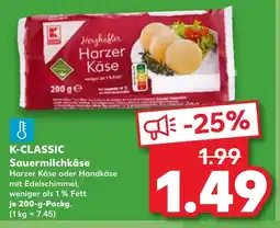 Kaufland DE K-CLASSIC Sauermilchkäse tilbud