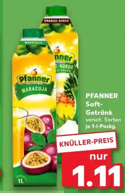 Kaufland DE PFANNER Saft- Getränk tilbud