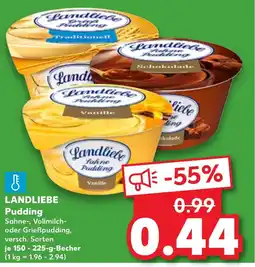 Kaufland DE LANDLIEBE Pudding tilbud