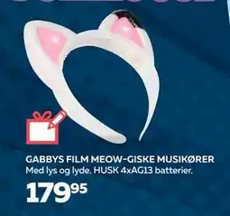 Legekæden GABBYS FILM MEOW-GISKE MUSIKØRER, DKK 179.95 tilbud